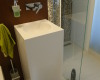 meble łazienkowe fornirowane zabudowa wc bidet geberit